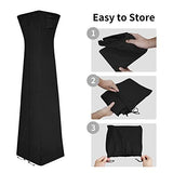 Easy-Going Pyramid Torch Patio Heater Cover, 90"H x 21.2"L x 21.2"W, Waterproof Outdoor Heater Cover V1107-120-54984-BLK