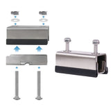 4 Pack Stainless Steel Solar Panel Mounting Brackets - Heavy Duty Solar Panel Z-Brackets, V888-ELOSUNG55542