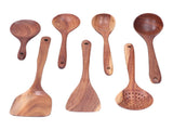 Wooden Spatula Spoon Set Kitchenware Utensil Nonstick Mixing Spatula Pot Spoon with Long Handle for V1294-YM0901-3118210209911