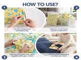 Artiss Bean Bag Chair Cover with Filler Soft Corduroy DIY Stuffed Animal Storage Bean Bag for BD-LOUNGE-S-BL-5FILLER
