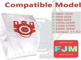 3D Airclean Dust Bags Replacement or Miele JM Vacuum Compact C2 Compact C1 Complete C1 S241 S290 V1259-DP01-F-314