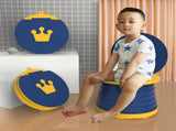 Kids Portable Travel Potty Foldable Training Toilet Seat - Pink - Compact Car & Camping Emergency V888-ELOSUNG41449