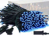 LED White Christmas Lights Outdoor, String Lights Plug in Extendable, 8 Modes Christmas Tree V1107-124-75959-BLU-100M1000