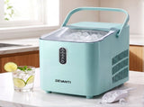 Devanti 12KG Ice Maker Machine Bullet Ice Cube Portable Green IM-ZB-E-12WL01-GN