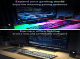 2 Pcs RGB LED Gaming Light Bar - Dual Color Temperature & Adjustable RGB Effects, USB-Powered V888-ELOSUNG17332