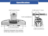 Boat Top Swivel Deck Hinge with Removable Pin, 180 Degree Adjustable,316 Stainless Steel, Marine Top V1192-AZ-W-3313