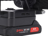 LED Work Light Battery Powered Handheld Flashlight with Dual USB Ports Cordless Lamp for Outdoor V1294-YM0901-3119250084612