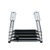 Telescoping Marine Ladder with 316 Stainless Steel Frame and Anti-Slip Steps for Boats, Yachts, V1341-ZY-ZC93S74A-4-STEP