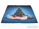 Christmas 3D Digital Printing Curtains House Decor Shading Curtains with Christmas Tree for Living V1294-YM0523-3117210203112