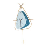 Nordic Light Luxury Clock Fashion Deer Head Wall Clock Living Room Household Decoration V1294-YM0901-3115210152811
