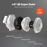 4" to 4.5" Radon Mitigation Fan System Kit Quiet 190 CFM Inline Duct Fan V952-DFSTJ4INCH19VK5CKV3