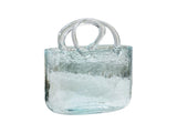 Glass Vase Transparent Hand Basket Living Room Flower Arrangement Creative Bag Fish Tank V1294-YM0512-221122LD04-2