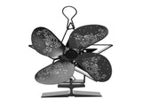 4 Blades Heat Powered Fan Santa Claus Pattern Fireplace Fan for Heat Distribution Circulating Warm V1294-YM0714-3113210211011
