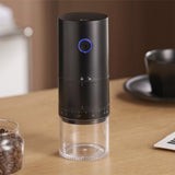 Portable Electric Conical Burr Coffee Grinder , Rechargeable Small Coffee Bean Mill with Grind V1192-AZ-W-15231