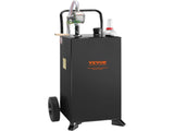 114L Gas Caddy, Fuel Storage Tank with Wheels, Portable Fuel Caddy with Manuel Transfer Pump, V952-SYJYCBXGGJ2307OLTV0