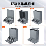 VEVOR Hog Feeder 3.7 Bushel Metal Double Door Pig Feeder Feeding up to 8 Hogs V952-SCWSQLMZWSQ2L3DL0V0