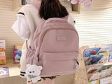 Female Lady High Capacity College Backpack Women Laptop School Bags Cute Girl Travel Book Bag V1259-DP01-A-4181