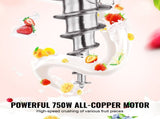 Ice Cream Blender, 750W High-Speed Cream Maker Mixer Stir Machine 1740RPM, 304 Stainless Steel V952-BQLJBJBZL750YIE4AV3