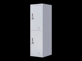 2-Door Vertical Locker for Office Gym Shed School Home Storage V63-832441