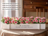 faux potted plant, sunflower, wooden box, home decor, Australia, living room tabletop V1106-112-23547-MLT-47