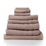 Royal Comfort Eden Egyptian Cotton 600 GSM 8 Piece Towel Pack Champagne Rose ABM-231917