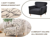 T Elastic Armrest Chair Cover Printed Armrest Chair Cover Modern Soft Single Sofa Cover Washable V1192-AZ-W-25102