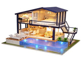 Wooden Miniature Assembling Decorative Ornament House for Kid Child V1294-YM0901-JY14539-01