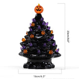 Lighted Ceramic Halloween Tree Tabletop Halloween Decoration Halloween Tree Pumpkin Light V1294-YM0717-10352430