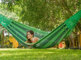 Outdoor undercover cotton Mayan Legacy hammock King size Jardin V97-TKJARDIN