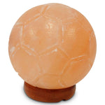 12V 12W Soccer Himalayan Pink Salt Lamp Carved Ball Rock Crystal Light Bulb On/Off V238-SUPDZ-32769933803600