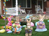 Artificial Simulated Straw Bunny Cute Easter Straw Rabbit Figurines Easter Bunny Props Home V1294-YM0715-211111YA03-1