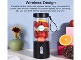 Portable Blender Cup, USB Electric Juicer, Rechargeable 530ml, 6 Blades, for Travel & Sports V1263-JX-2899