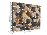 Lightweight PVC Garden Stepping Stone Mat for Natural Look Walkway Path Outdoor Yard Decor V1192-AZ-W-28379