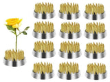 12PCS Flower Frog, Pin Frog Round Brass Flower Holder, Flower Frogs for Arrangements Vase, Fl Metal V1192-AZ-W-23855