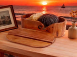 9 Piece Bamboo Crochet Hook Set with Wooden Yarn Bowl and Phone Holder V1237-ZY-818-207