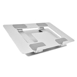 Laptop Stand Collapsible Portable Aluminium Alloy Notebook Support Riser Stand Silver V1294-YM0714-3116210063211