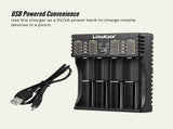 LiitoKala Lii-402 Smart Battery Charger - 4-Slot USB for 18650 AA AAA Li-ion NiMH V238-SUPDZ-41205415215184