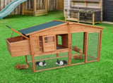 Furtastic Large Chicken Coop & Rabbit Hutch With Ramp WCC-JOY-003-LHR