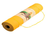 Powertrain TPE Yoga Exercise Mat Home Gym Pilates Fitness 8mm Thick in Orange YM-TPE-DHG-OR