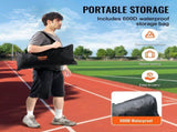 Barricade Backstop Net, 7x7 ft Ball Sports Barrier Netting, Portable Practice Equipment with Carry V952-DQW77YC00000P85CUV0