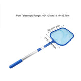 Swimming Pool Leaf Skimmer Mesh Net with Telescopic Pole Pond Tub Cleaning Tool V1294-YM0901-JY09992-01