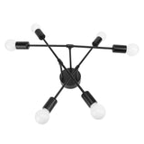 LED Flush Mount Ceiling Light Fixture Iron Art Modern 6 Light E26 Bulbs Chandelier for Bedroom V1294-YM0901-3119240122711