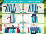 Picnic blanket waterproof picnic beach carpet pattern V1263-JX-1902