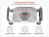 Bedside Commode Chair, 227 kg Capacity, 4-in-1 Portable Toilet and Raised Toilet with Padded V952-WLKBSLRZD500Y4MTK001V0