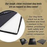 XL Dog Bed Chew Resistant Waterproof Heavy Duty Kennel Run Tough Robust V63-844501