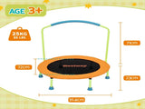 Bestway 36inch Kids Trampoline Foldable Rebounder Fitness for Ages 3 Orange BW-TRAMPO-59100