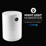 Portable Cool Mist Humidifier 2 Liter Capacity Rechargeable Battery Powered 2 Misting Modes Led V1258-DP02-C-937