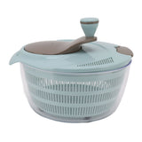 Salad Spinner Plastic Time Saving Fast Mixing Washable Rotatable Veggie Washer for Kitchen Blue V1294-YM0703-3118230005512