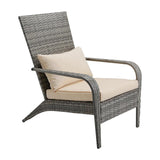 Coastal Weave Reclining Armchair with Bonus Cushion Covers V264-OTF-569S-LGR-NA-1