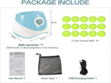 Automatic Dog Ball Launcher with 15 Mini Tennis Balls & Mesh Bag Rechargeable Pet Toy for Small V1107-CS-CWGPQQL